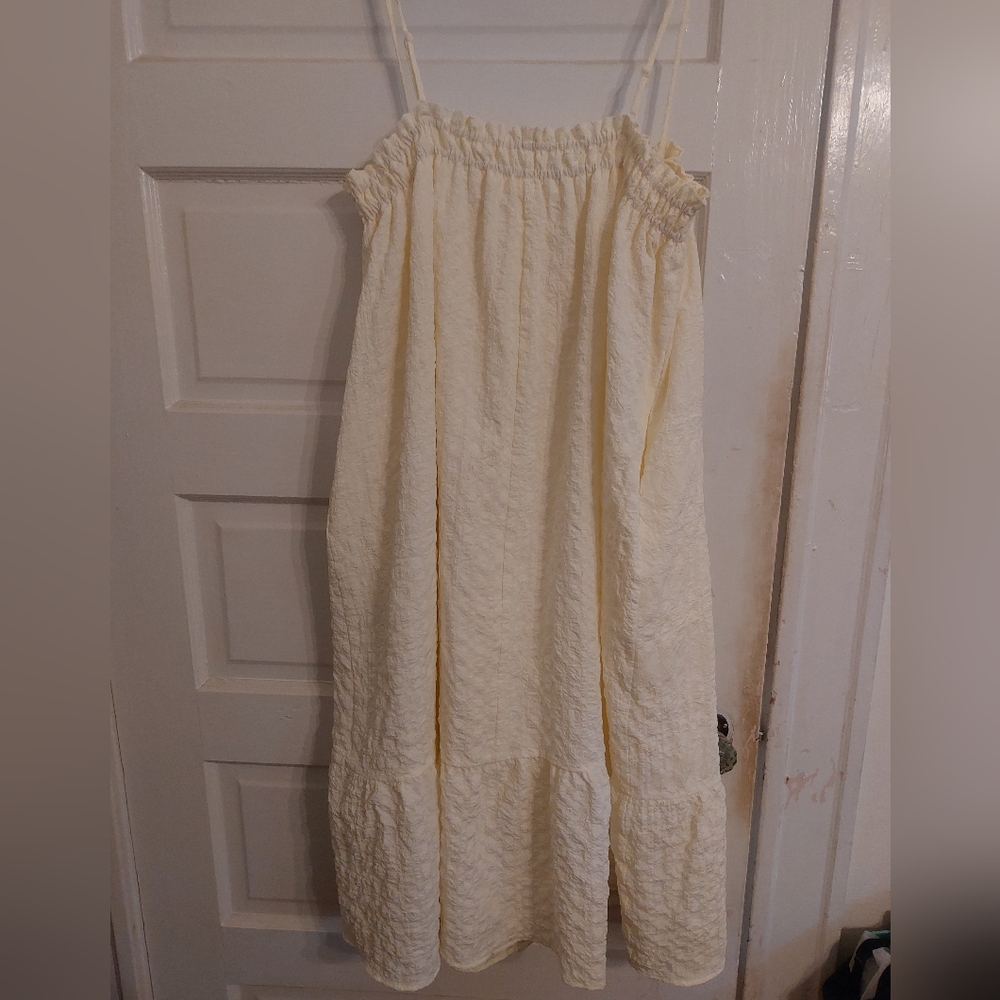 THML Cream/Butter Textured Dress